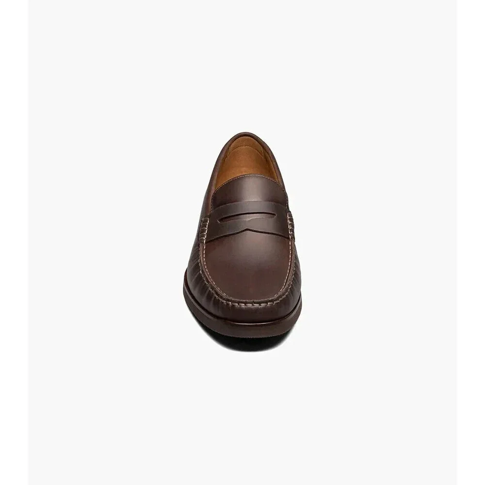 Florsheim Berkley Flex 12195-215 Men's US 11.5 Brown Penny Loafer Shoes ZAP401